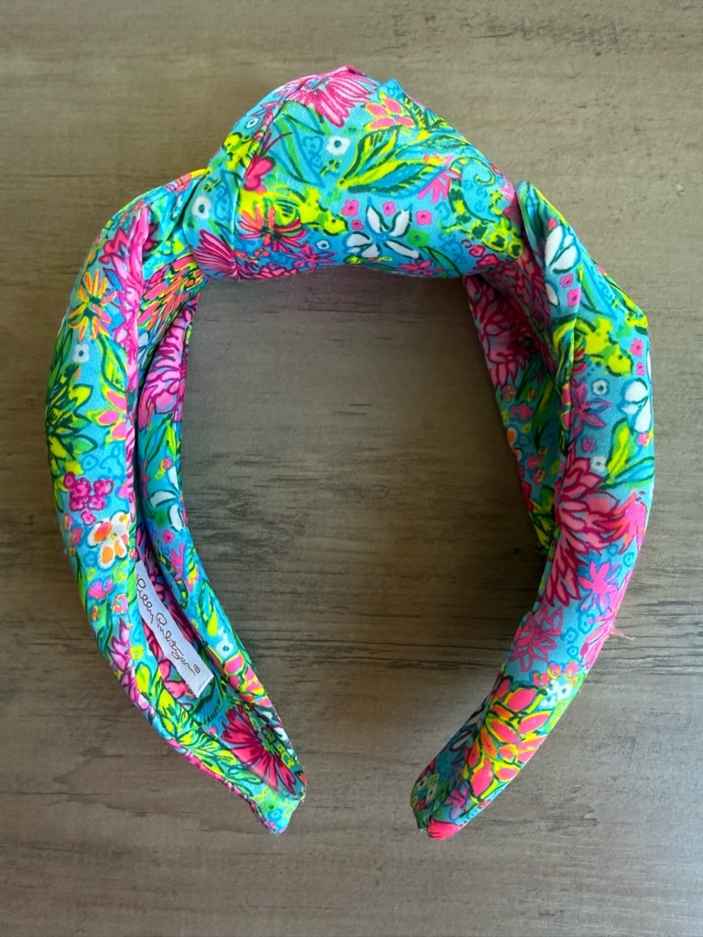 Lilly Pulitzer Bright Floral Turquoise & Pink Headband